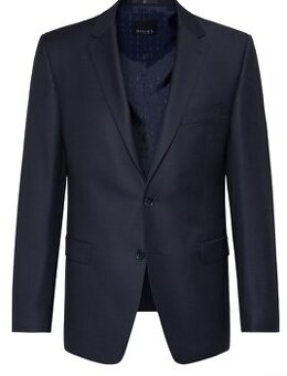 Zánovní luxusní pánský oblek - tmavěmodrý vel. 66