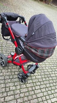 Knorr-baby Volkswagen GTI černo-červený, VW Kočárek