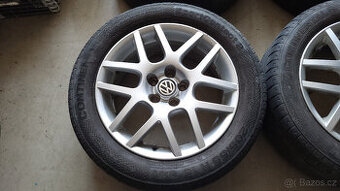 Pěkná orig letní ALU kola 16" 5x100 VW Golf IV, Bora, Beetl