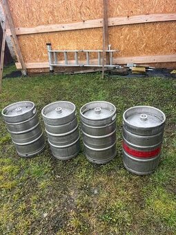 Prodám 4 ks KEG nerez sudů 50 L ,,žehlička”
