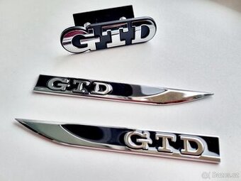 Napis znak logo GTD GTI napis na blatníky