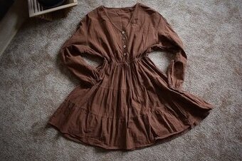 Hnědé šaty, šatičky M/38