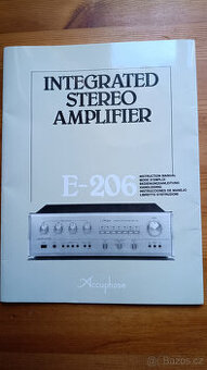 Accuphase E-206 originální manuál print Japan