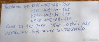 Prodáme vypínače VS16 a VS10