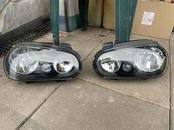 Černé světlomety DEPO golf iv