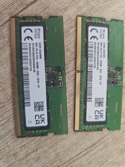2x 8gb ddr5 ram do notebooku