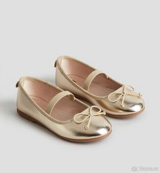 zlaté balerínky z h&m vel 30 - 1