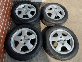 Alu 14" 4x100, Enzo, pneu 70%, sada 2999,-