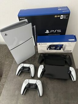 PS5 Slim Digi + PS Portal + 2x ovladač
