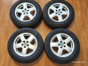 4 x al kola Škoda 5x100 15 + letní pneu 195/65 R 15 H