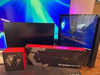 Herní PC sestava + monitor + periferie – výborný stav