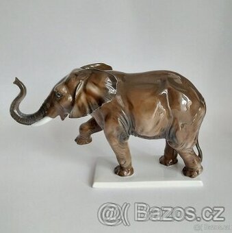 Velká porcelánová figura slona - ROSENTHAL