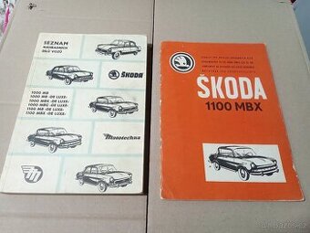 Škoda 1000 MBX, MBG 1100 MBX, MGB Seznam ND + dodatek ND