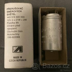 Přerušovač směrových světel 12 V originál Czech republic