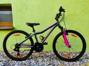 Značkové kolo Author A-MATRIX 24" (grafit/růžová)