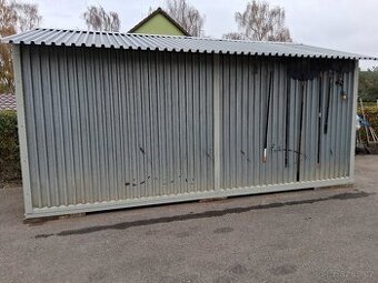 Plechova garáž 3,1x5m