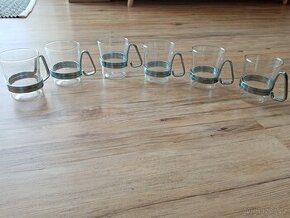 Retro skleněné šálky