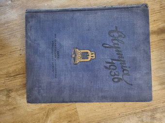 Stará německá kniha OLYMPIA Winterspiele Berlin svazek 1