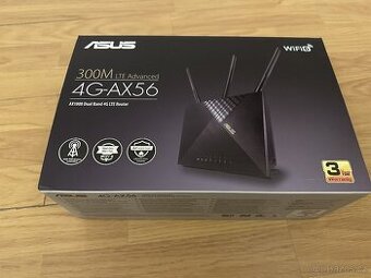 Router ASUS 4G-AX56 – LTE + WiFi 6 (v záruce, kupovaný 7/25)