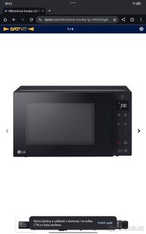 Prodám mikrovlnnou troubu lg