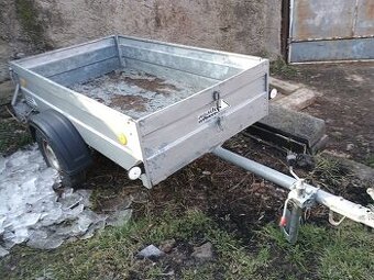 Přívěsný vozík Agados,vlek nová el.světla,podpěrné kolečko.