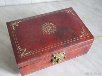 Hrací skříňka - šperkovnice - kožená kazeta