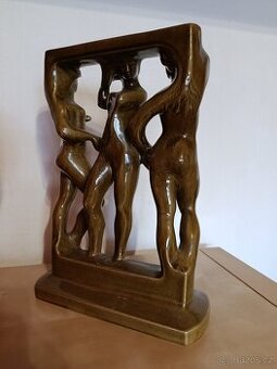 Paridův soud velká socha oboustranná verze