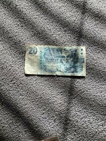 20-ti korunová bankovka z roku 1994