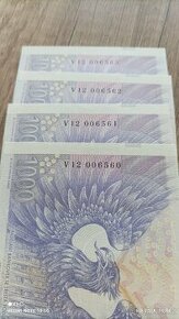 Bankovky 1000 Kč série V -