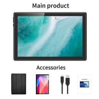 Nový Tablet QDDQ černý 8 GB+64GB 25.65 cm - 1