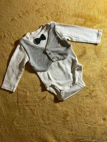 Body s vestičkou a motýlkom H&M veľ.62