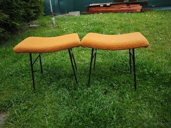 Retro židlička kovová 2ks