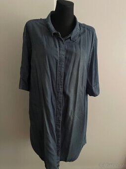 Džínová košile -šaty modré vel.XXXL/56.