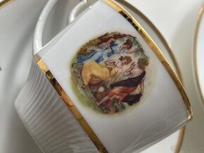 Šálky s podšálky Tři grácie 4x značeno