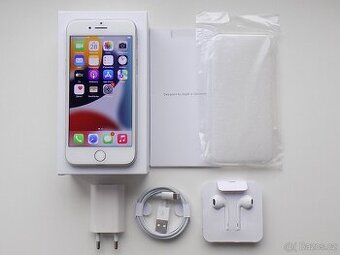 APPLE iPhone 7 128GB Silver - ZÁRUKA 12 MĚSÍCŮ - 100% BATER.