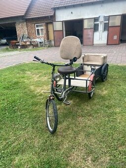 Nákladní šlapací elektrická rikša