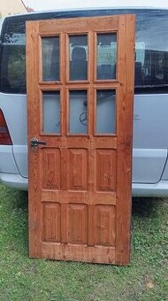 Prodám dřevěné dveře masiv 80cm levé