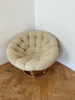 Ratanový papasan, křeslo k odpočinku - 1