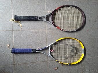 2 tenisové rakety HEAD s taškou