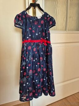 Dívčí sváteční šaty, vel. 122 (cca 7 let)