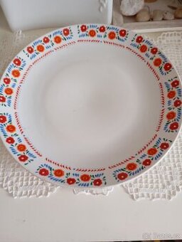 Retro velký talíř značený