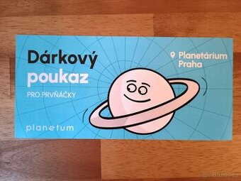 Dárkový poukaz na dětskou vstupenku do planetária Praha