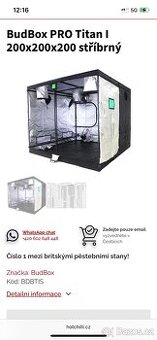Pěstebni stan Bud box pro titan1 200x200x200