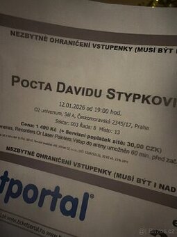 Pocta Davidu Stypkovi - O2 universum