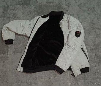 Pánská lehká bunda béžová – velikost M – velmi dobrý stav