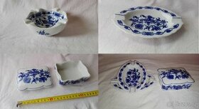 Cibulák 2 druhy popelníků + šperkovnice 1Tř staré značení