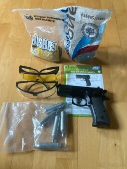 Airsoftová pistole CZ 75D Compact (CO2) + kompletní přísluše