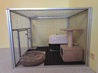 Klec - voliéra z hliníkových profilů - Profi výroba