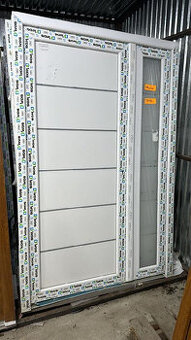 vchodové plastové dveře dvoukřídlé 130x200