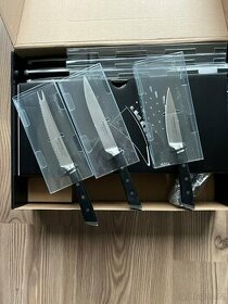Blok na nože AZZA, se 6 noži - nové nevhodný dárek - 1